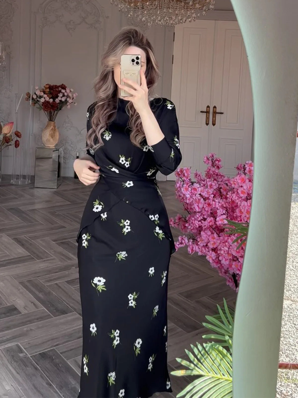 Women Floral Midi Dress | Angelie