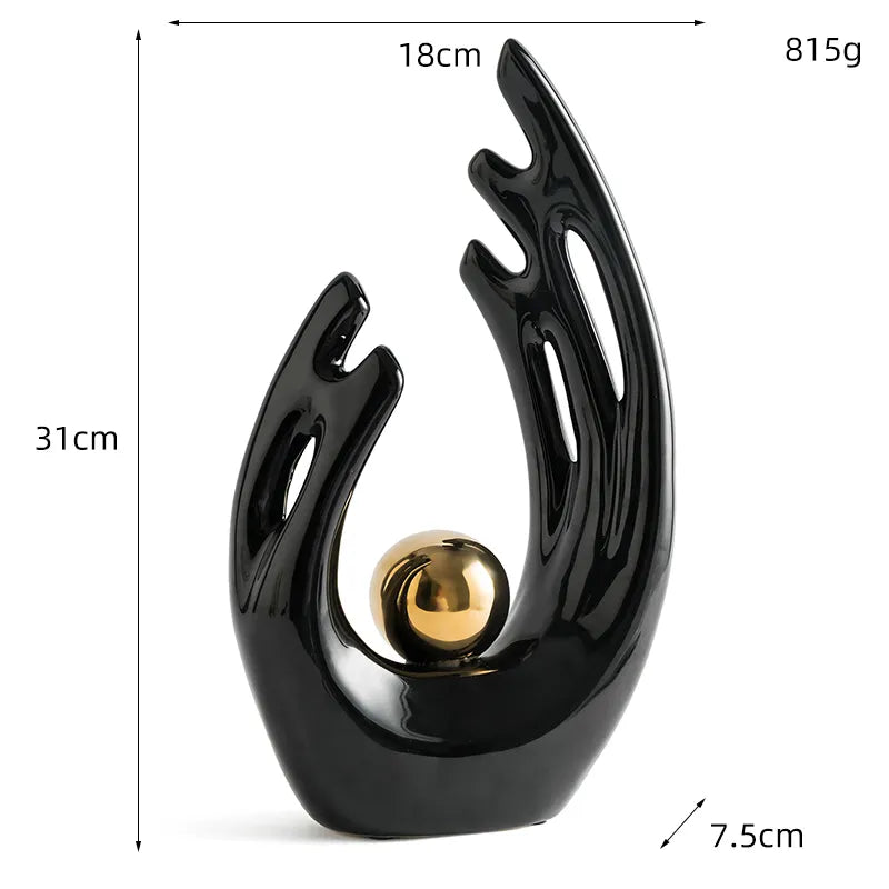 Abstract Sculpture Home Decor Resin | Elegance 1