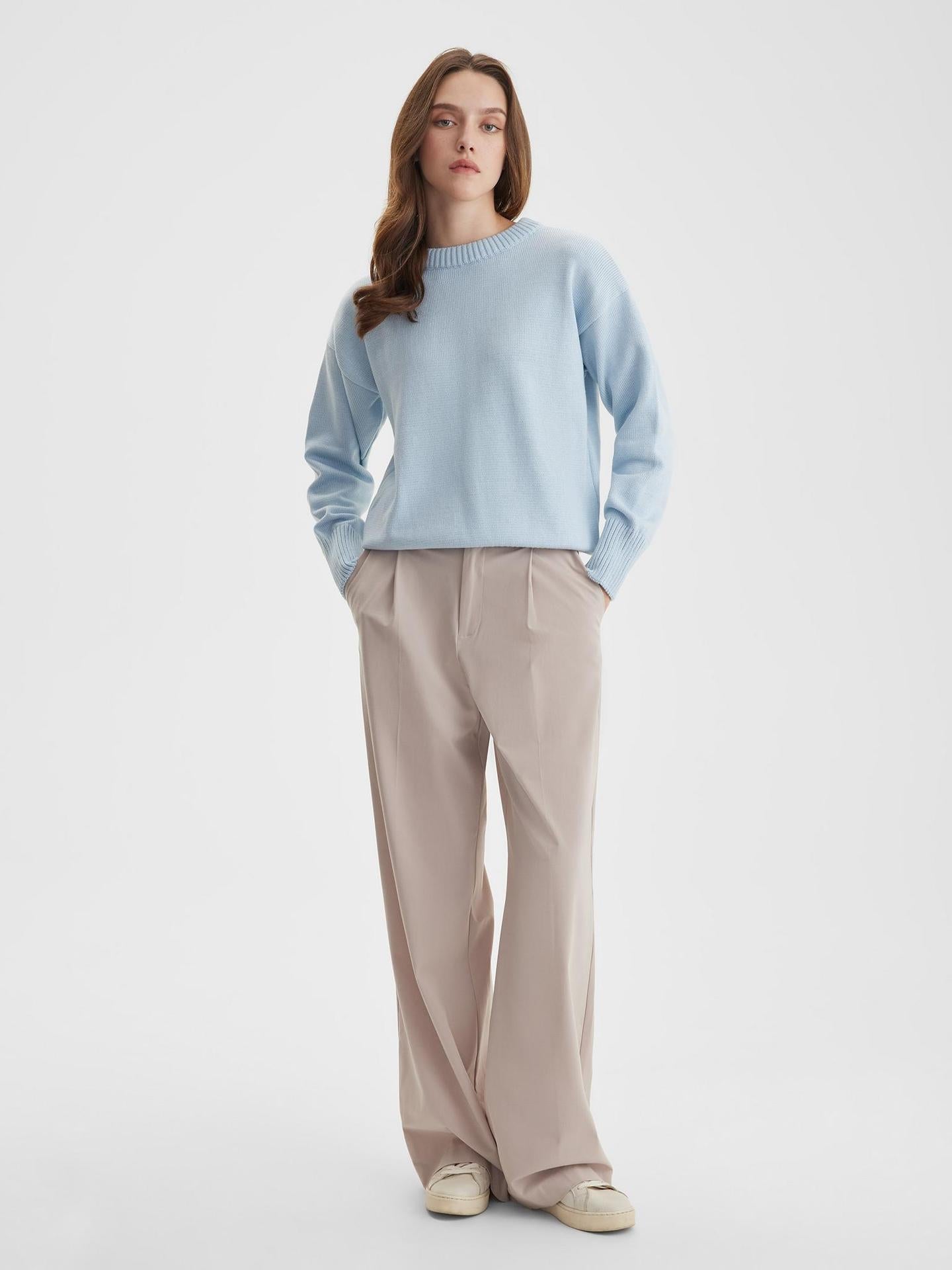 Women Minimalist Knit Sweater | Hanelle