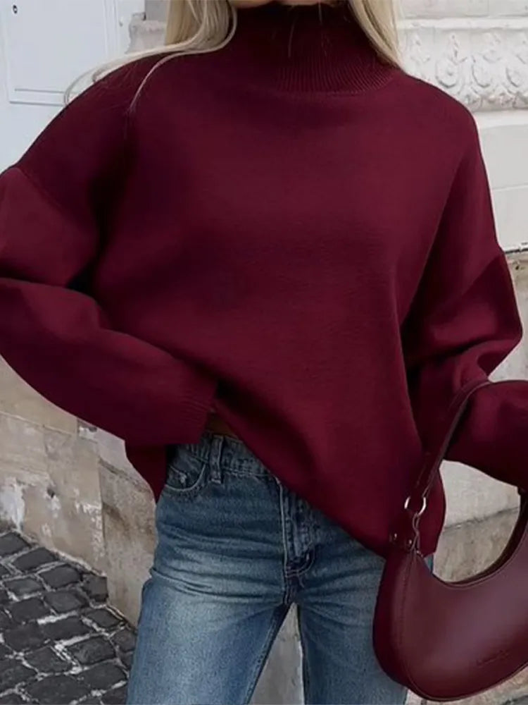 Women Oversized Crewneck Sweater | Dinah
