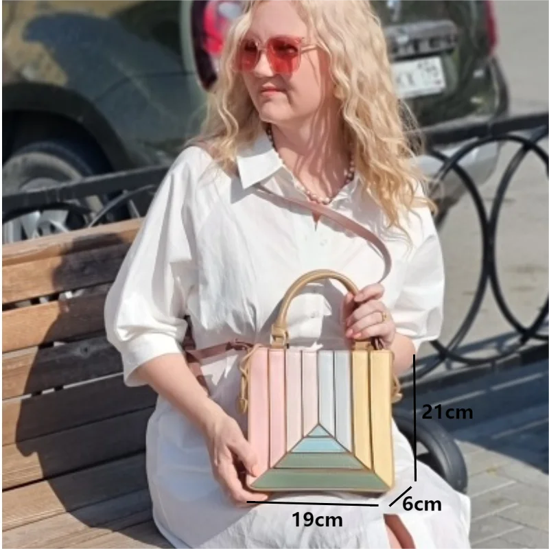 Women Colorful Geometric Handbag | Eloise