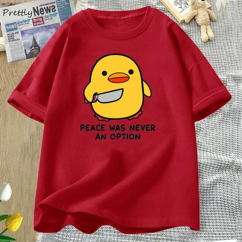 Variant image for Women Graphic Tee Cotton Short Sleeve | Goose Humor-1