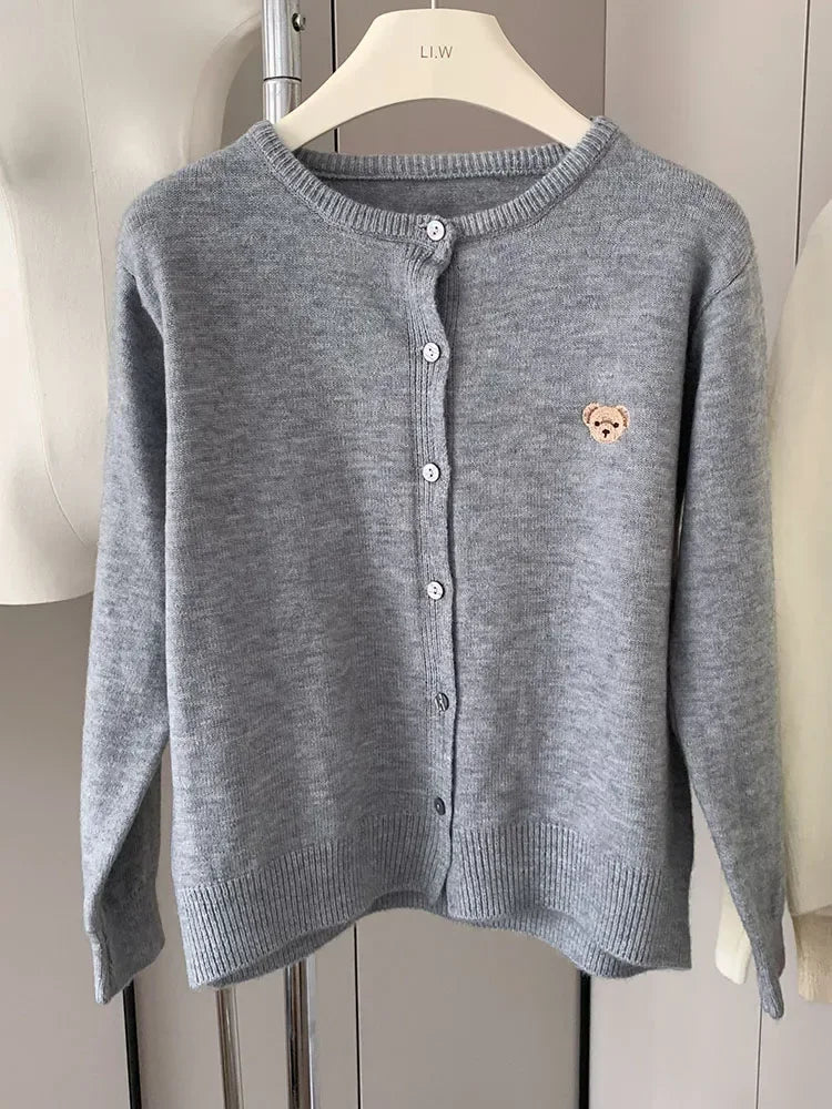 Women Cute Teddy Button Cardigan | Letitia