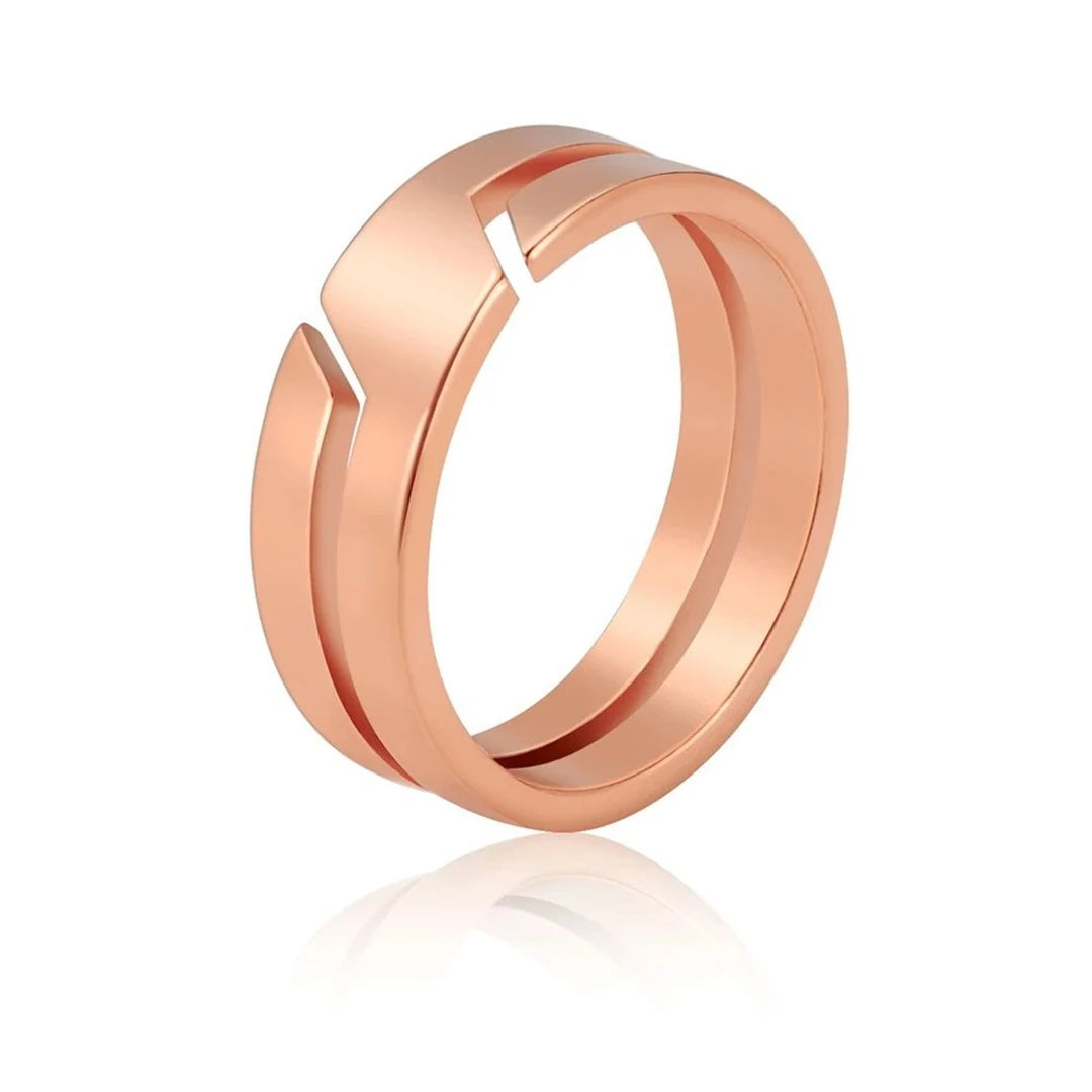 Unisex Split Band Open Ring | Aureel