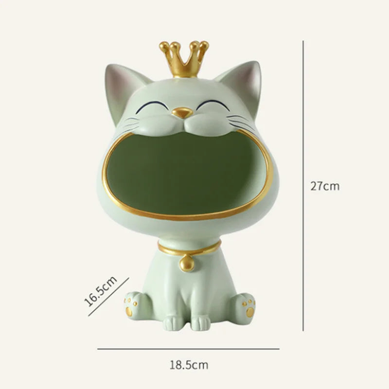 Variant image for Cat Organizer Sculpture Multi-Colored Resin | Whimsical Design-7