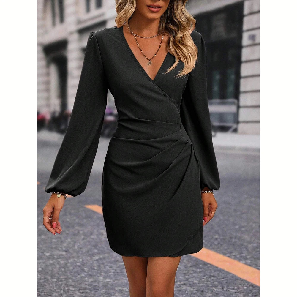Women Elegant Wrap Dress | Eudora