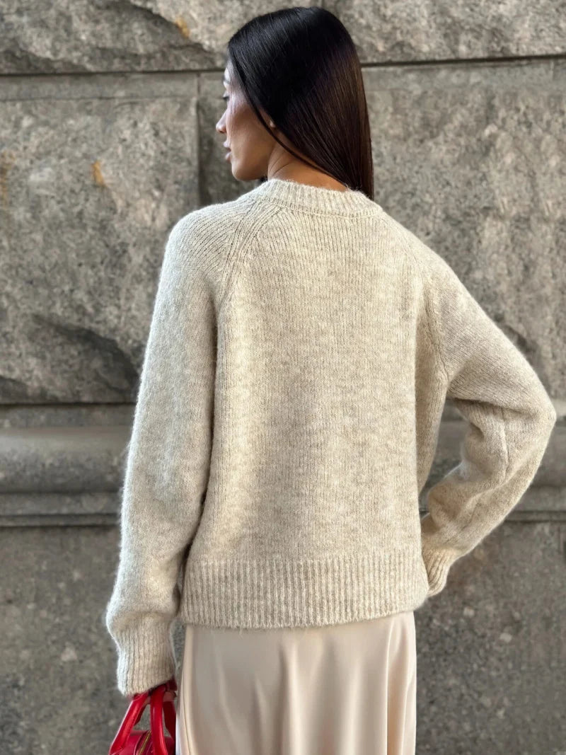 Women Heart Button Knitted Cardigan | Edwina
