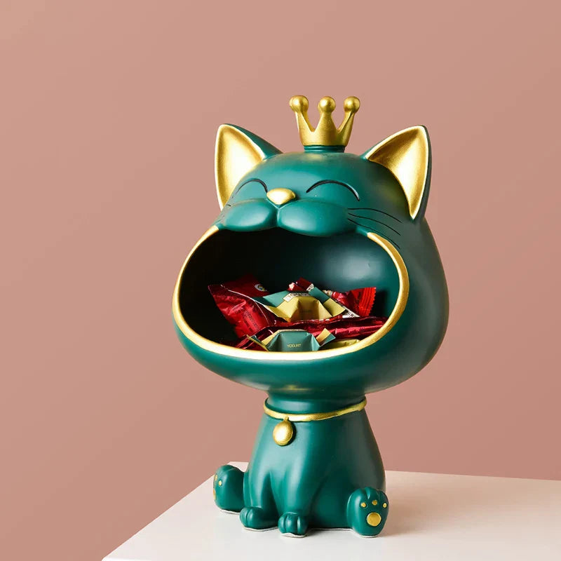 Variant image for Cat Organizer Sculpture Multi-Colored Resin | Whimsical Design-3