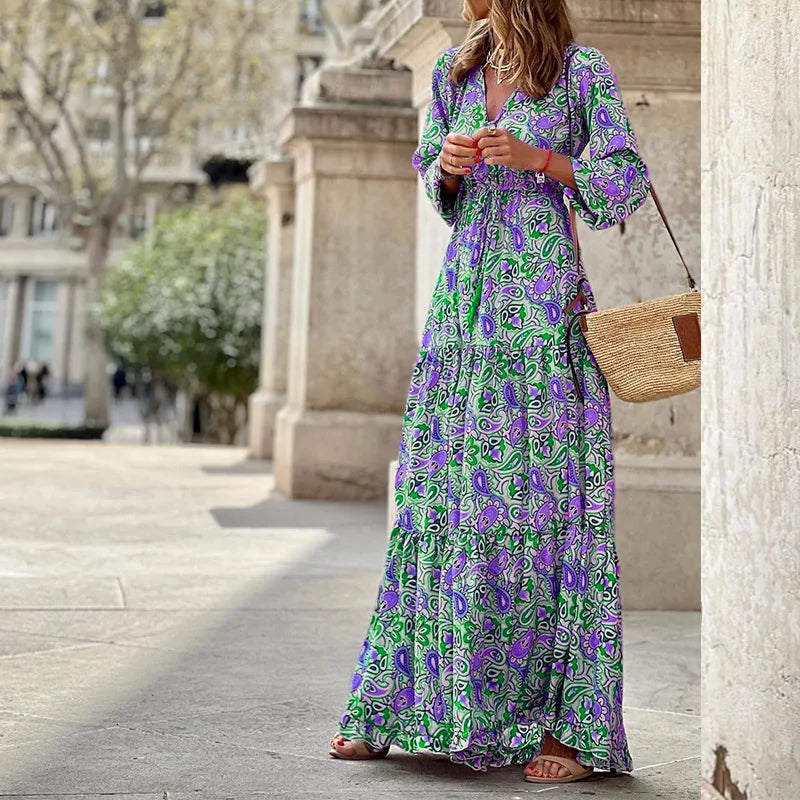 Women Boho Maxi Dress | Irish