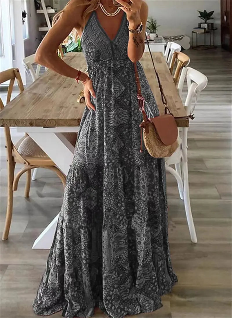 Women Boho Printed Maxi Dress | Seraphina