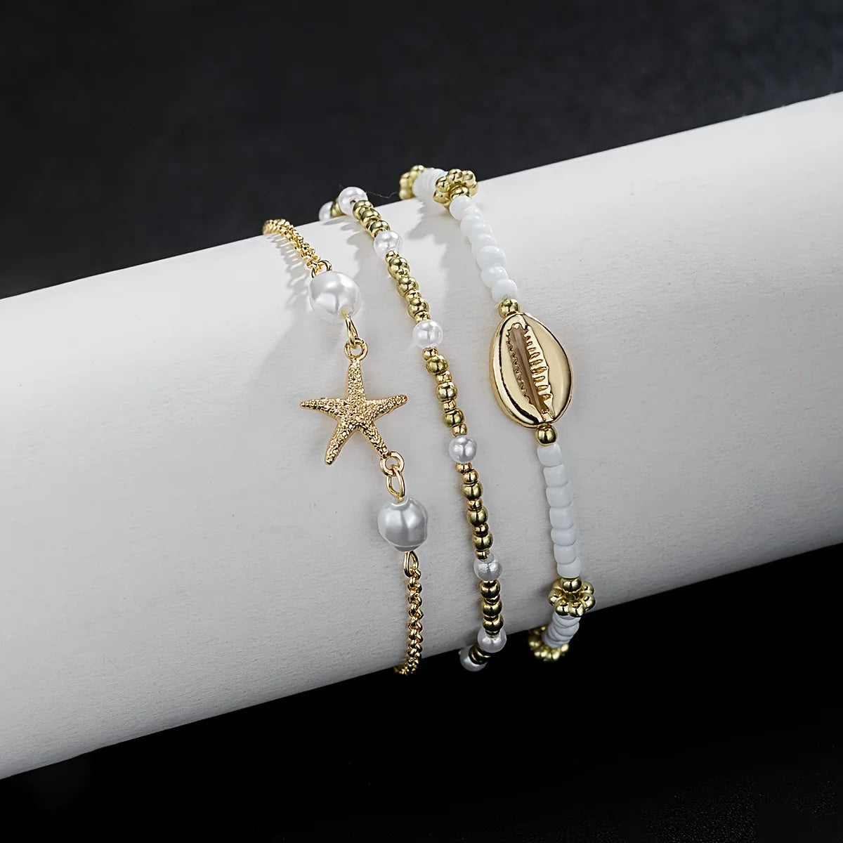 Women Layered Anklet Set | Nerissa