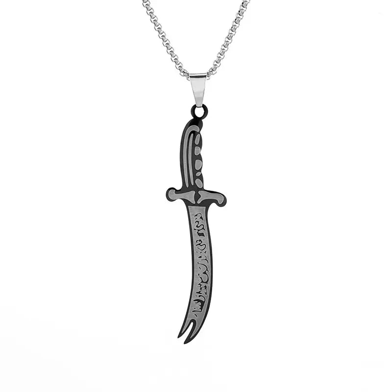 Variant image for Men's Necklace Stainless Steel Pendant | Zulfiqar-29