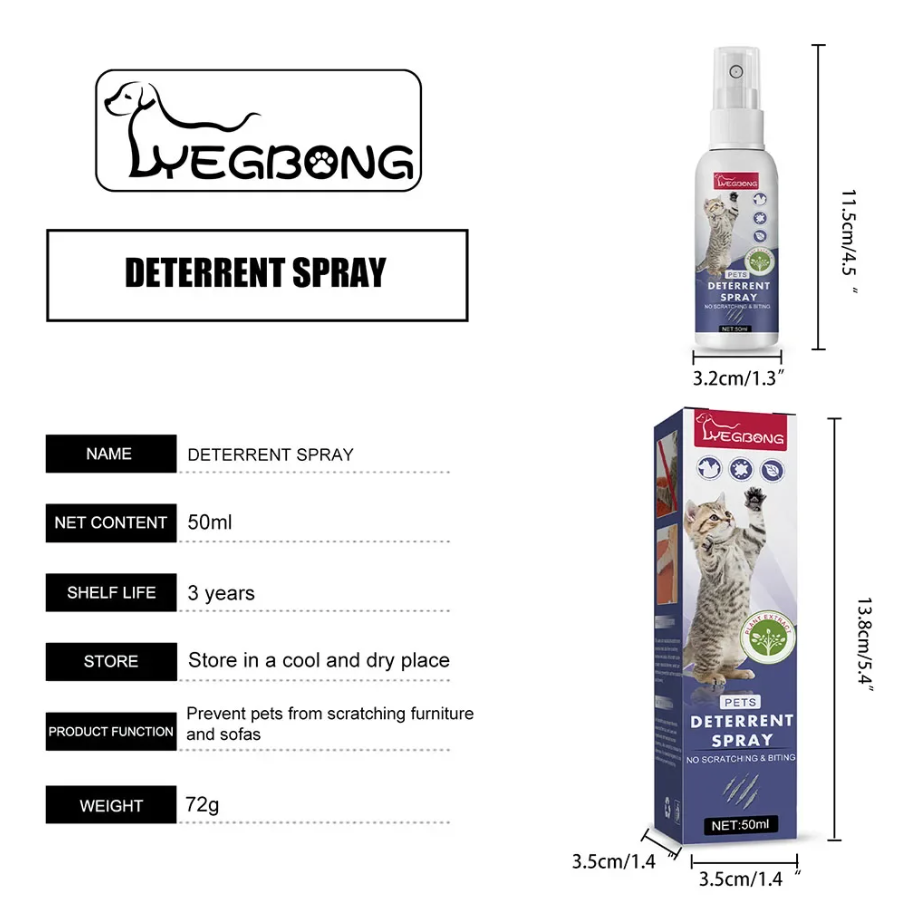 Pet Deterrent Spray Natural Citrus 50ml | Harmony-4