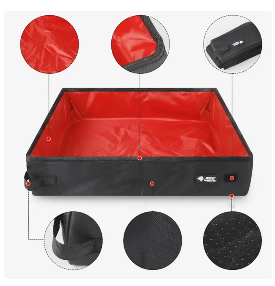 Portable Litter Box for Cats Travel Foldable Collapsible | Pet Comfort-4