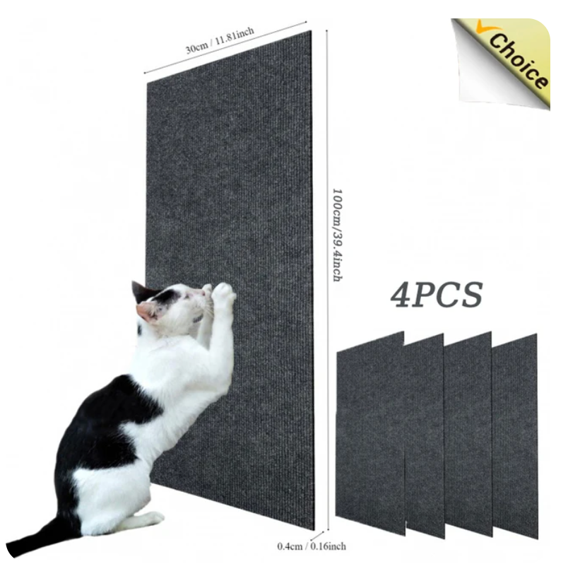 Cat Climbing Carpet Self-Adhesive 100x30cm Polyester | WagMatt-2