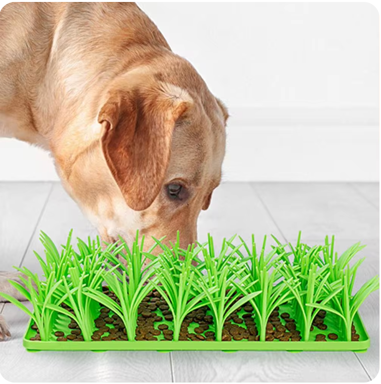 Pet Snuffle Mat Green Fabric | WagSnuff-5