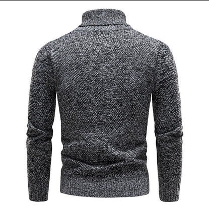 Men's Jersey Classic Roller Collar Black Cotton | Julius-4