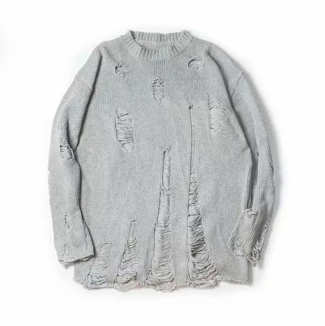 Men's Sweater Ripped Knit | Jacob-2