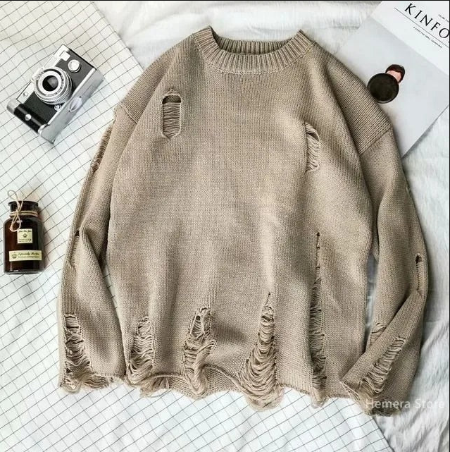 Variant image for Men's Sweater Ripped Knit | Jacob-1