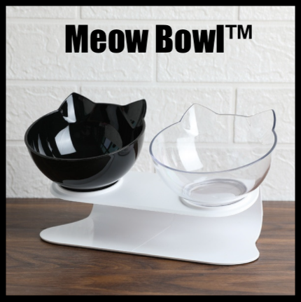 Cat Elevated Bowl Anti-Vomiting Orthopedic PVC | Purrfect Comfort-2