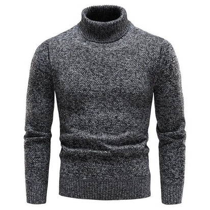 Men's Jersey Classic Roller Collar Black Cotton | Julius-2