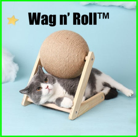 Cat Scratching Ball Toy Hemp Rope | Pawsome-2