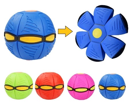 Pet Toy Flying Ball Blue ABS | WagSaucer-3