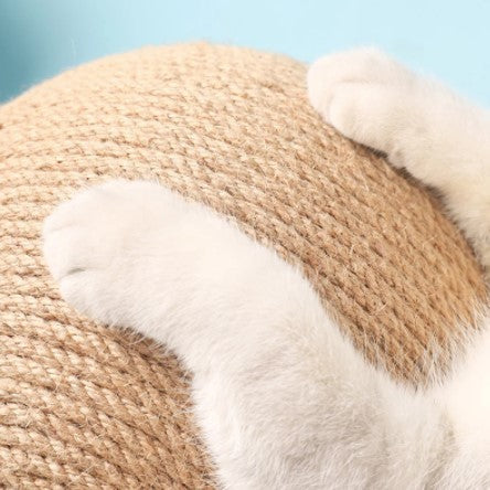 Cat Scratching Ball Toy Hemp Rope | Pawsome-5