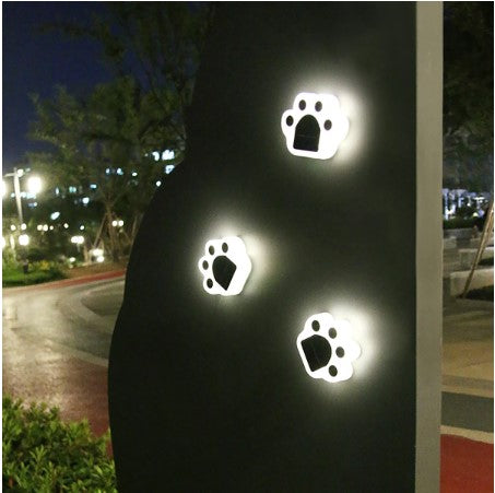 Outdoor Solar Lights Paw Print Design Waterproof | WagPaw-5