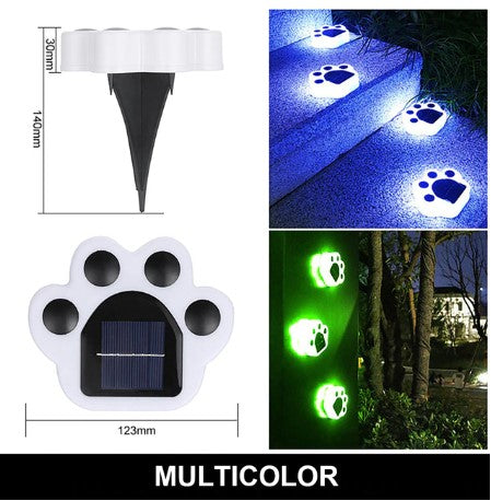 Variant image for Outdoor Solar Lights Paw Print Design Waterproof | WagPaw-7