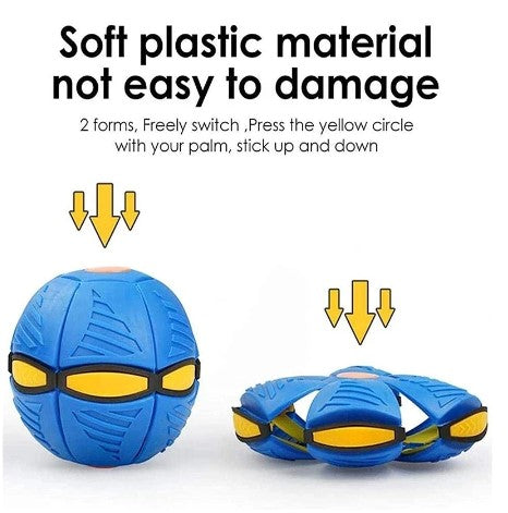 Pet Toy Flying Ball Blue ABS | WagSaucer-4
