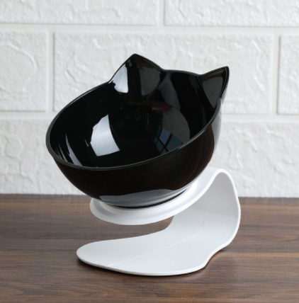 Cat Elevated Bowl Anti-Vomiting Orthopedic PVC | Purrfect Comfort-4