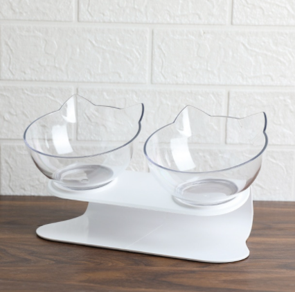 Cat Elevated Bowl Anti-Vomiting Orthopedic PVC | Purrfect Comfort-3