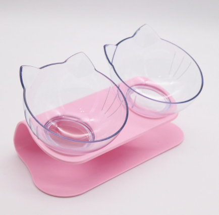 Cat Elevated Bowl Anti-Vomiting Orthopedic PVC | Purrfect Comfort-5
