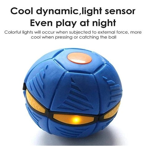 Pet Toy Flying Ball Blue ABS | WagSaucer-6
