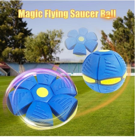 Pet Toy Flying Ball Blue ABS | WagSaucer-2