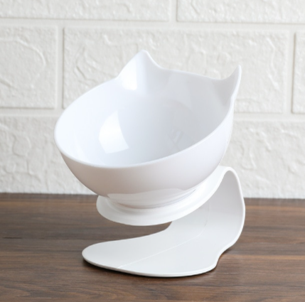 Cat Elevated Bowl Anti-Vomiting Orthopedic PVC | Purrfect Comfort-6