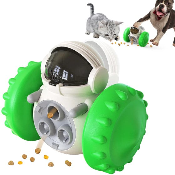 Pet Interactive Toy Slow Feeder Green Plastic | WagBot-6