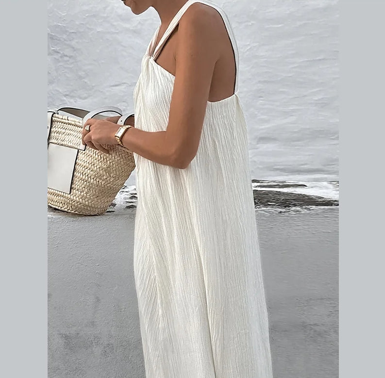 Women Halter Maxi Beach Dress | Roxanne