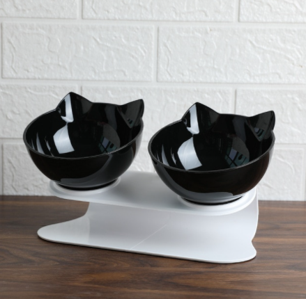 Variant image for Cat Elevated Bowl Anti-Vomiting Orthopedic PVC | Purrfect Comfort-4