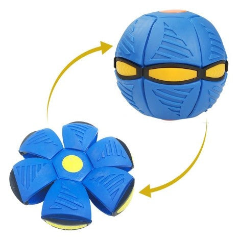 Pet Toy Flying Ball Blue ABS | WagSaucer-1