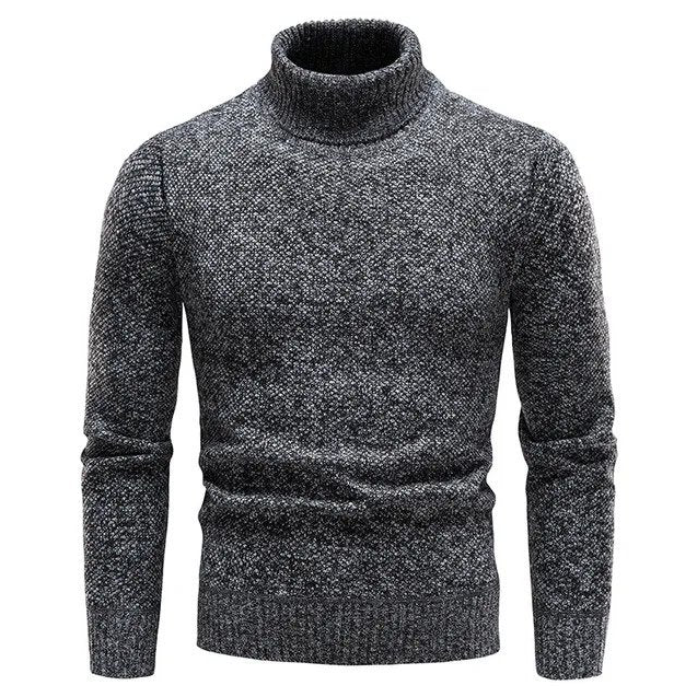 Men's Jersey Classic Roller Collar Black Cotton | Julius-6