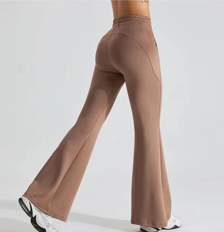 Variant image for Women Flare Pants Black Nylon | Vibe-13