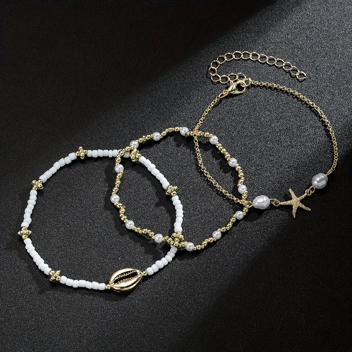 Women Layered Anklet Set | Nerissa