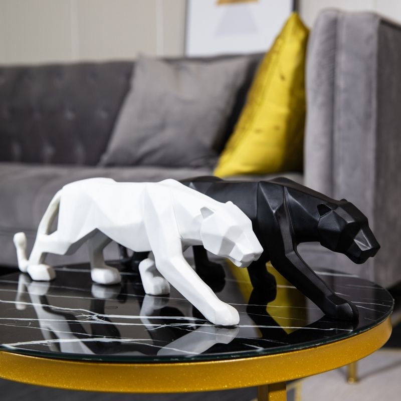 Elegant Sculpture Black Resin | Panther 3