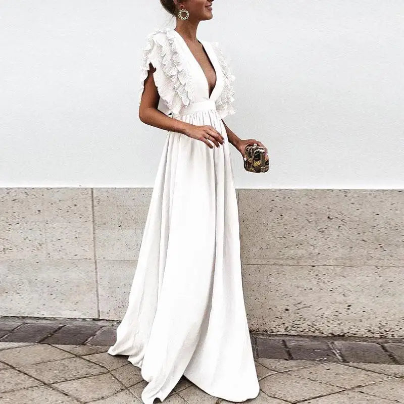 Women Ruffled Maxi Dress | Yani