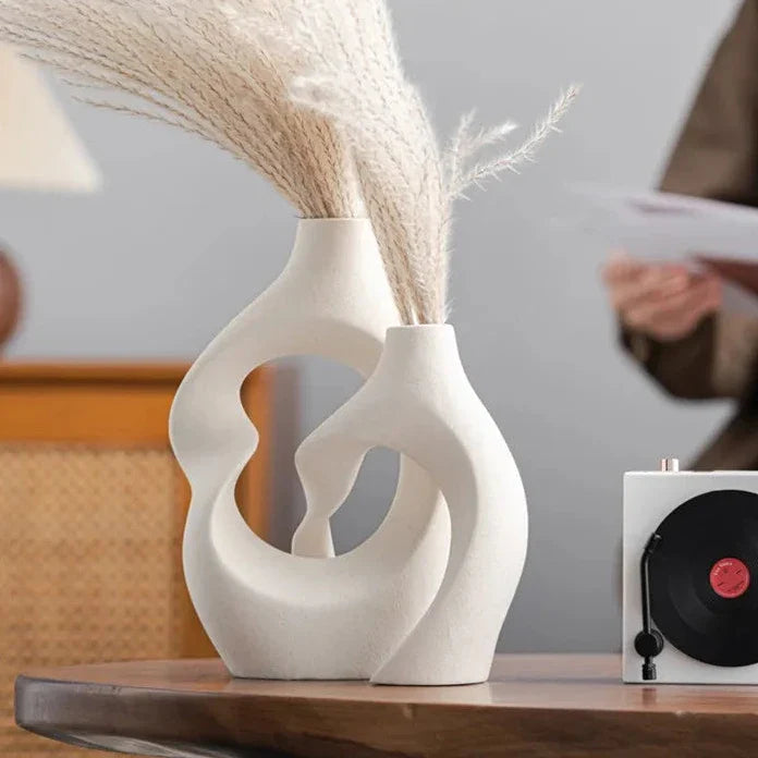 White Ceramic Decorative Vase | Elegance 3