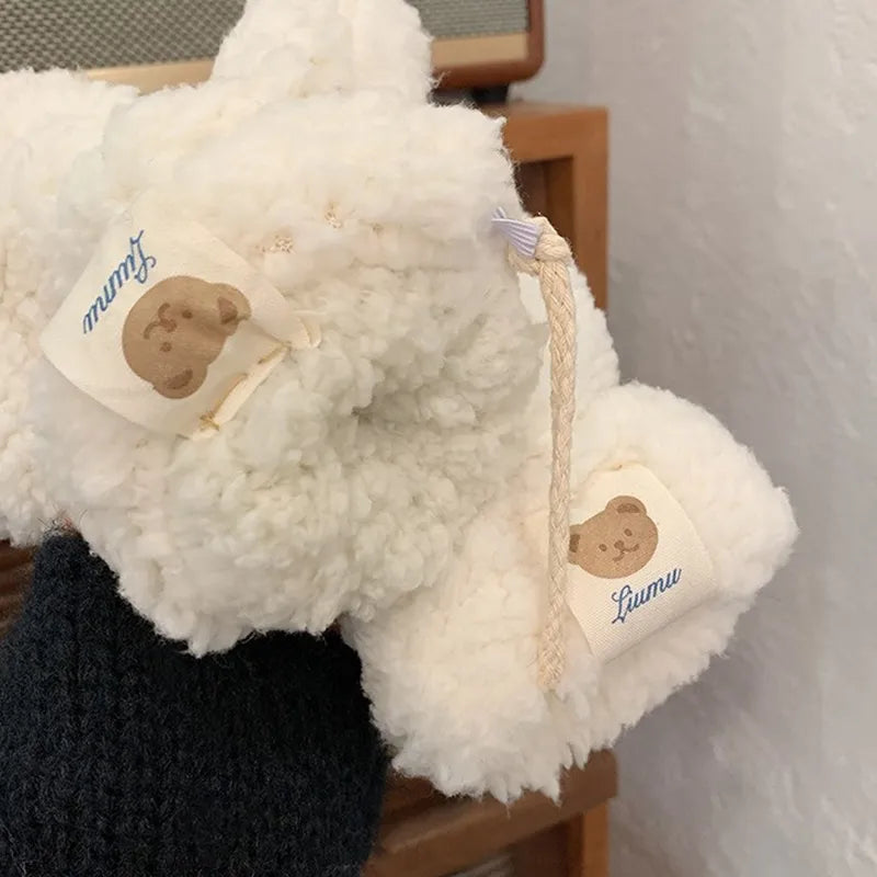 Women Fluffy Sherpa Mittens | Carla