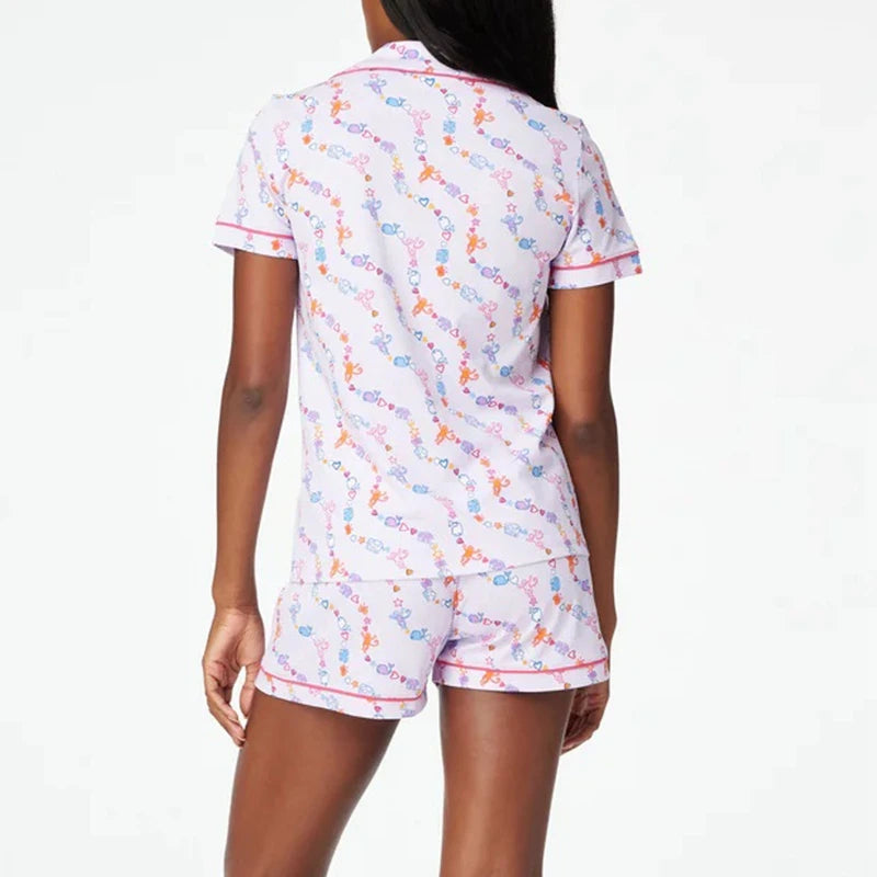 Women Short Sleeve Pajama Set | Damaris