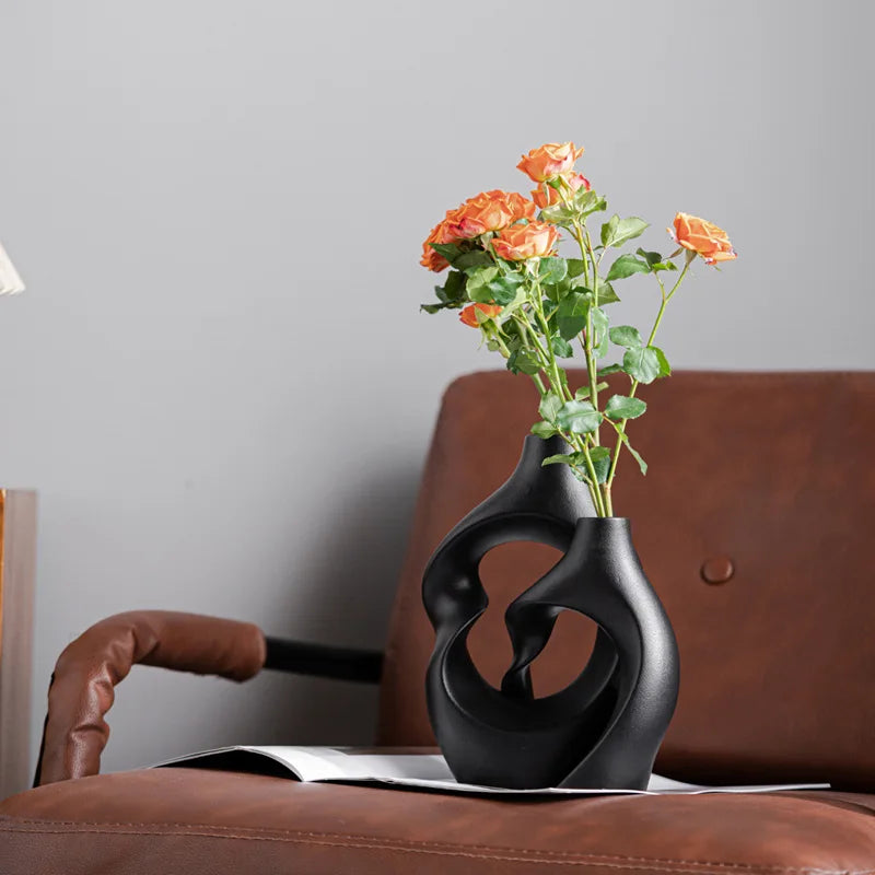 White Ceramic Decorative Vase | Elegance 5